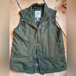 Roots Olive Quilted Vest